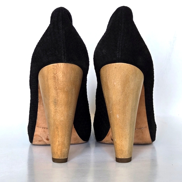 LOEFFLER RANDALL Women's Esther Wood Heel Pump size 6.5 - Picture 3 of 9